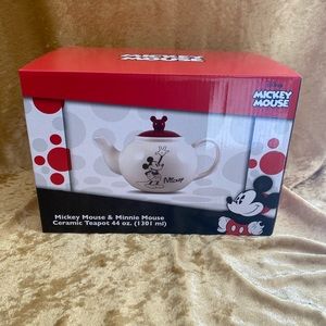 Mickey and Minnie Ceramic Tea Pot